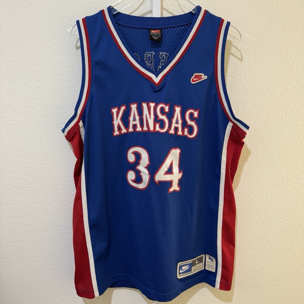 Vintage Kansas Jayhawks Paul Pierce College-NCAA Basketball Nike Jersey Size L